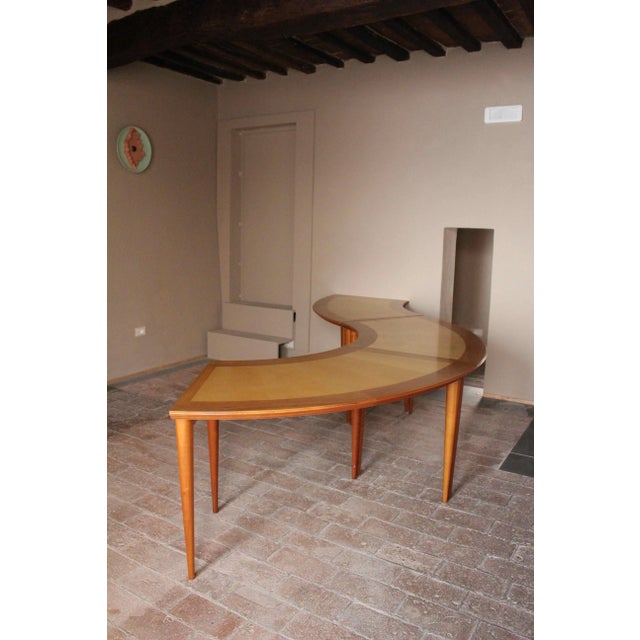 Table 'Il Circolo della Tavola' by Adolfo Natalini for Meccani Arredamenti, 1990. Three elements. The complete table is...