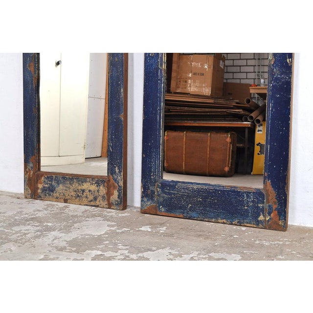 Wood Vintage Wooden Mirror, 1950s For Sale - Image 7 of 11