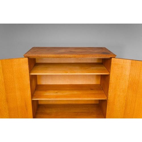 Art Nouveau Linen Cabinet in Oak For Sale - Image 15 of 18