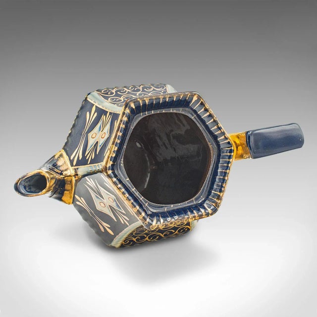 Ceramic 1900s Victorian Antique Imari Pattern Teapot, English, Ceramic, Decorative Tea Kettle For Sale - Image 7 of 11