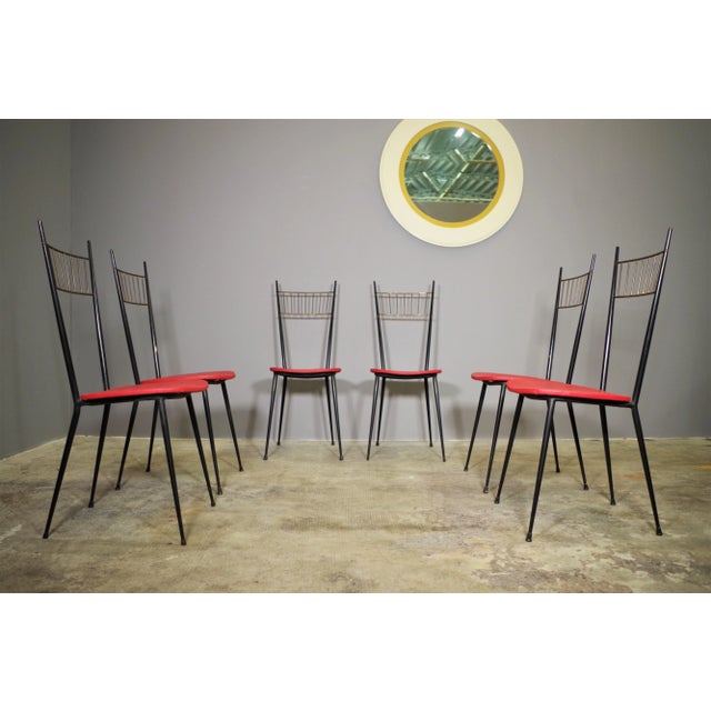 Chairs Set, Set of 6, 1950s For Sale - Image 9 of 18