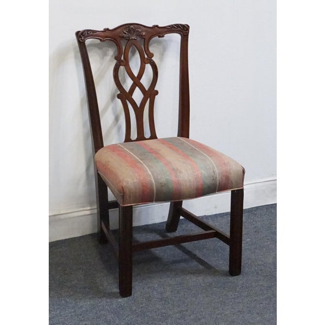 KINDEL FURNITURE Solid Mahogany Traditional Chippendale Style Dining Side Chair 76-070 - Oxford Finish 36.5" High 21" Wide...