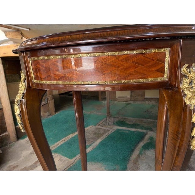 Wood Vintage Louis XV Style Mahogany Jewelry Box Display For Sale - Image 7 of 9