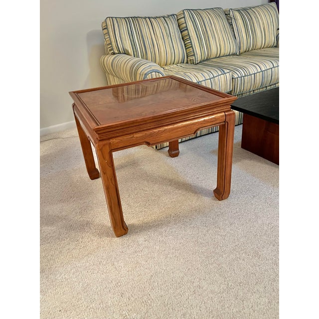 Century Furniture Vintage Wood Ming Style Side Table For Sale - Image 4 of 5