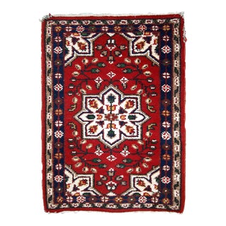 1970s Handmade Vintage Persian Hamadan Rug For Sale