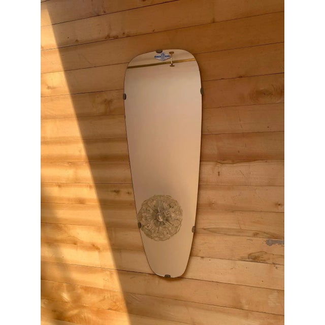 Large Union Spiegel mirror from the 1960s In original and good condition. The mirror is signed. Fine workmanship. This...