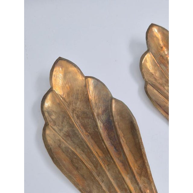Swedish Modern Classic Candle Sconces in Brass attributed to Lars Holmström, Arvika, 1940, Set of 2 For Sale - Image 3 of 5
