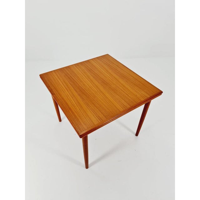 Danish Rectangular Teak Table with Two Extension Leaves, 1960s For Sale - Image 8 of 11