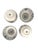 Ivory Set of 4 Bat Trang Vietnamese Ceramic Multipurpose Bowls With Hand Painted Floral Motif For Sale - Image 8 of 10