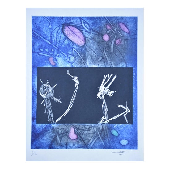 Roberto Matta, The Voices, 1964, Aquatint Etching For Sale