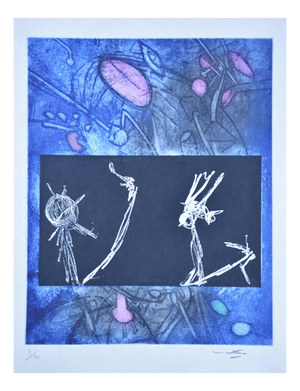 Roberto Matta, The Voices, 1964, Aquatint Etching