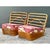 Mid-Century Modern Vintage Stacked Wave Rattan Slipper Chairs After Paul Frankl For Sale - Image 3 of 13