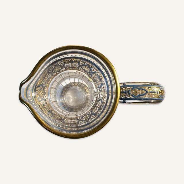 Late 19th Century 19th Century Lobmeyr Hand Blown and Enameled Pitcher For Sale - Image 5 of 8