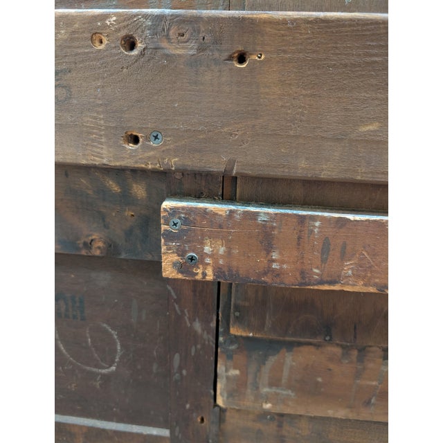 Antique National Furniture Company Walnut Vanity, Mirror & Bench, Mount Airy Nc , 3 Pieces For Sale - Image 9 of 18