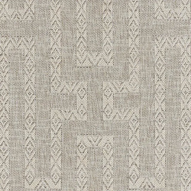 Momeni Contemporary Indoor/Outdoor Hampton Garden Rug in Grey, 5'3" x 7' For Sale In Atlanta - Image 6 of 7