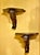 Brass Pair Large Carved Giltwood Brackets For Sale - Image 8 of 10