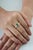 Oval Emerald & Diamond Vintage-Inspired Luxury Statement Ring in 18k Yellow Gold Size 7 For Sale - Image 11 of 17