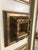 Mid-Century Modern Large 1930s Gilded and White Cream Mirror For Sale - Image 3 of 5