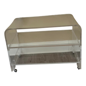 Custom 21st Century Waterfall Console in the Mid-Century Modern Style of Charles Hollis Jones