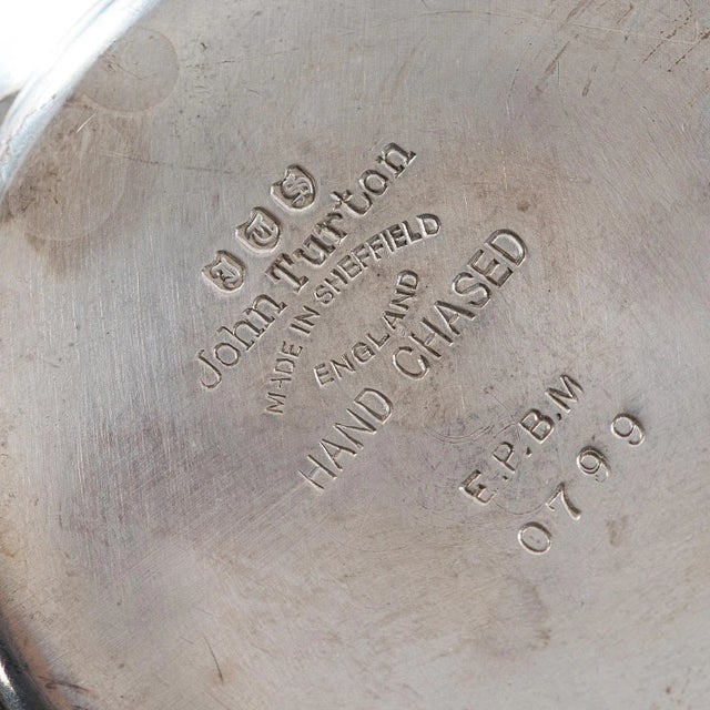 Circa 1900s Antique English Hand-Chased Silverplate Tea Service - 4 Pieces For Sale - Image 4 of 13