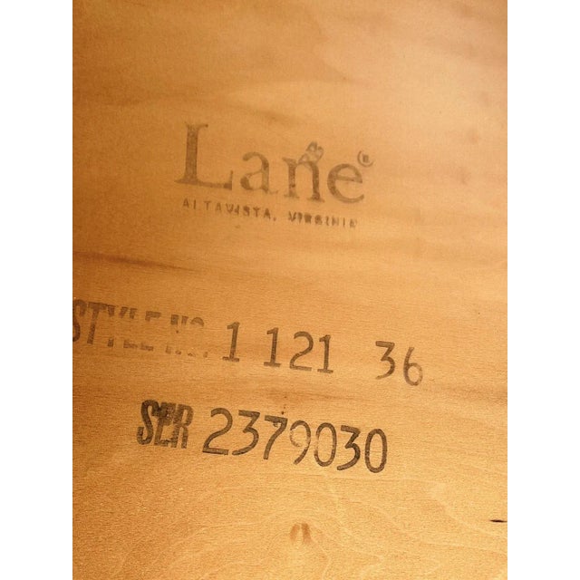 1970s Lane Altavista Va Hexagon Side Table With Smoke Glass + Walnut