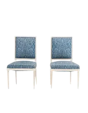Pair of Louis XVI Style Painted Side Chairs
