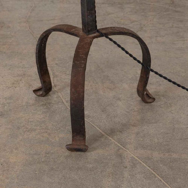 1940s French Iron Floor Lamp For Sale - Image 9 of 12