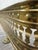 Metal Antique English Brass Fireplace Fender For Sale - Image 7 of 11