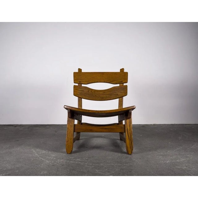 Brutalist Brutalist Chair in Oak by Dittmann & Co fort Awa Radbound, 1960s For Sale - Image 3 of 18