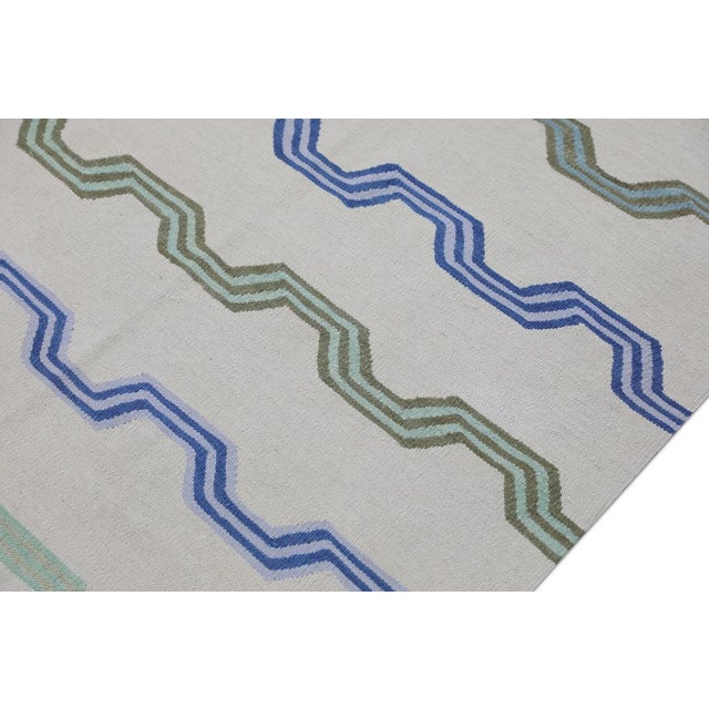 Turkish Oriental Hand Knotted Rug Turkish Kilim 8' x 10'5" For Sale - Image 3 of 9