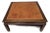 Vintage Baker Furniture Mahogany & Leather Chinoiserie Coffee Table, Circa 1960s For Sale
