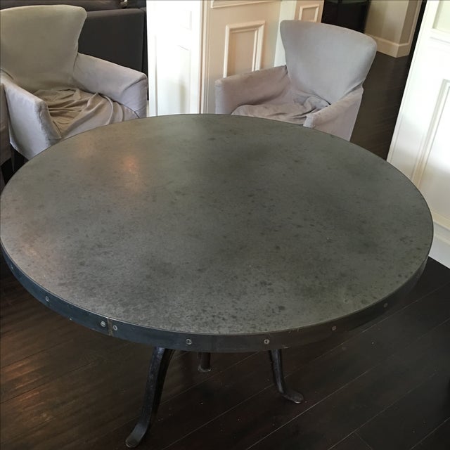 Industrial Adjustable Height Dining Table Chairish