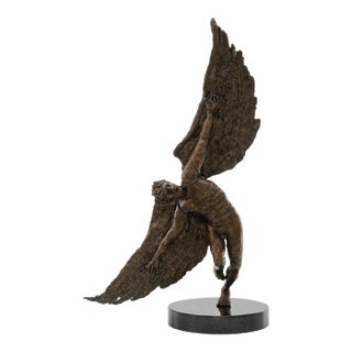 Peter Dingli Figurative Sculpture, "Icarus Ascending" For Sale