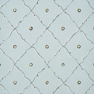 SAMPLE - Schumacher x Backdrop Colette Wallpaper In Air For Sale