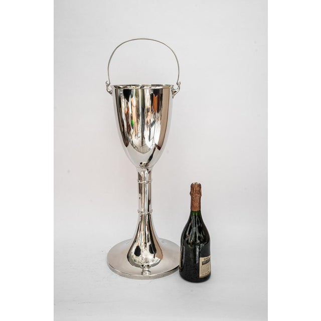 Art Deco Nickel-Plated Champagne Bucket Stand, 1920s For Sale - Image 4 of 13
