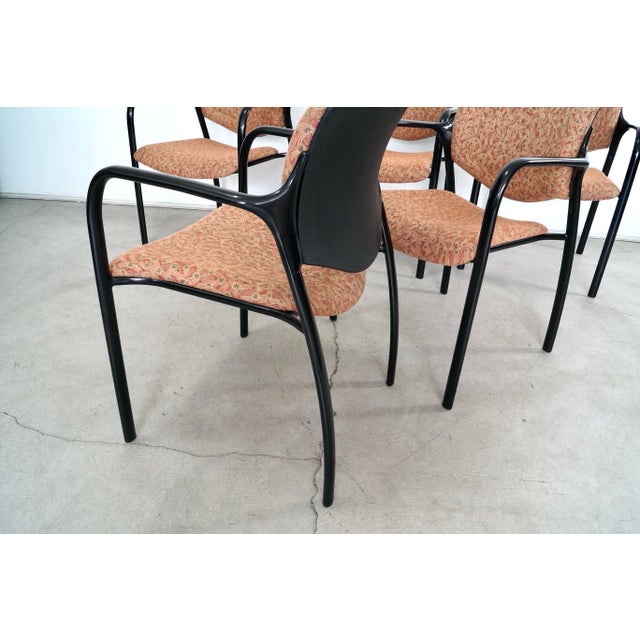 Postmodern Herman Miller Mark Goetz Aside Stackable Armchairs - Set of 5 For Sale - Image 9 of 12