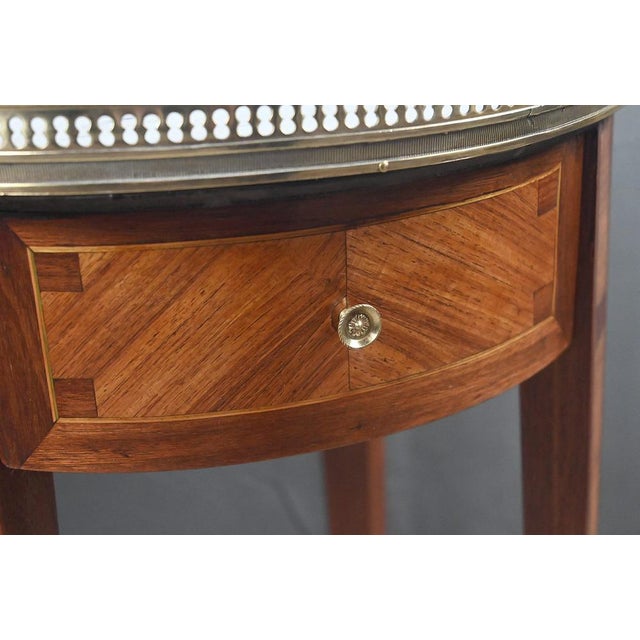 Brown Small Louis XVI Style Marquetry Side Table, Early 20th Century For Sale - Image 8 of 18