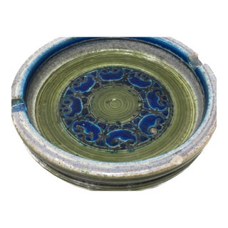 Museum-Grade Mid-Century Modern Italian Ceramic Bitossi for Raymor Sgraffito Bowl For Sale