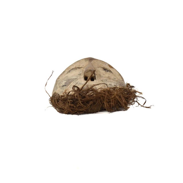 African Early 20th Century Lega Mask with Beard For Sale - Image 3 of 8