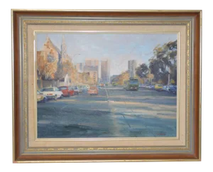 Impressionist City Scene by A. Neate