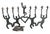 1990s Modernist Cut Steel Art Menorah Dancing Figures For Sale - Image 9 of 12