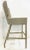 Original Retail $2897, stylish Barbara Barry for McGuire Modern Gray Woven Resin Outdoor Key Bar Stool, gray metal frame,...