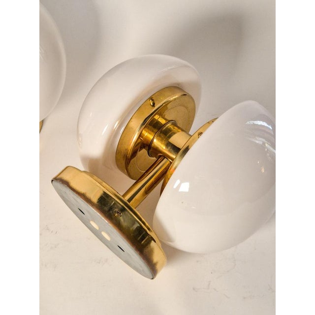 Mid-Century Modern Model Bau Brass Ceiling Lamp by Klaus Michalik, 1960s For Sale - Image 9 of 11