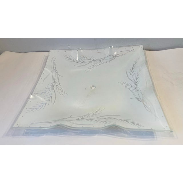 Mid 20th Century Vintage Glass Ceiling Light Cover For Sale - Image 5 of 5
