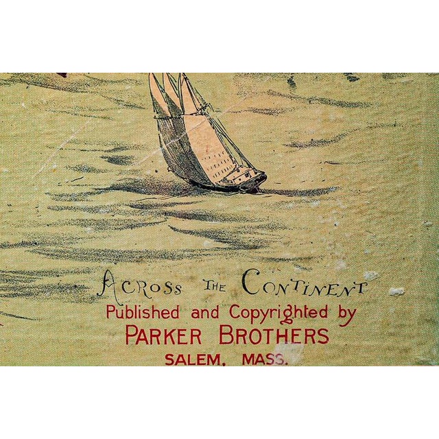 Late 19th Century "Across the Continent" Game Board by Parker Bros. For Sale - Image 9 of 11