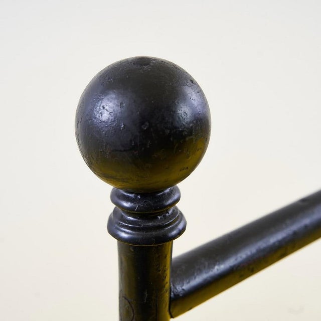Vintage Wrought Iron Towel Holder, 1940s For Sale - Image 9 of 11