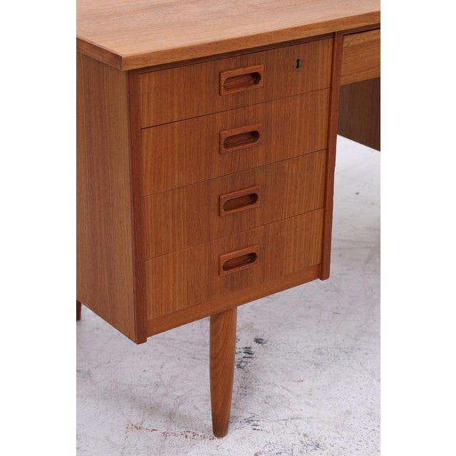 Vintage Danish Teak Desk, 1960s For Sale - Image 10 of 16