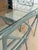 Vintage Brown Jordan Calcutta Faux Bamboo Aluminum Five Piece Patio Dining Set For Sale - Image 9 of 12