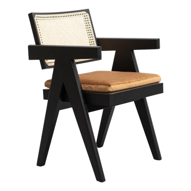 051 Capitol Complex Office Chair with Cushion by Pierre Jeanneret for Cassina For Sale