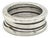 Mid 20th Century Bvlgari B.zero1 Three-Band Ring in 18k White Gold Size 5 / EU 51 For Sale